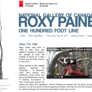 National Gallery of Canada website shows our Roxy Paine film